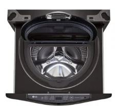 LG 1 Cu. Ft. SideKick Black Steel Pedestal Washer WD100CB