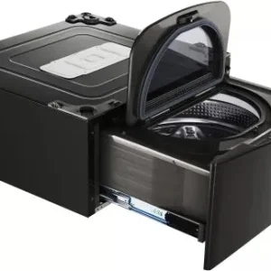 LG 30 Inch 1.0 cu. ft. Black Stainless Steel Sidekick Pedestal Washer WD205CK