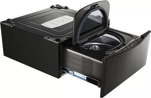 LG 30 Inch 1.0 cu. ft. Black Stainless Steel Sidekick Pedestal Washer WD205CK
