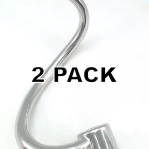 2 Pk, Stand Mixer Spiral Dough Hook for 7 & 8 Qt, NSF Cert, W10462785