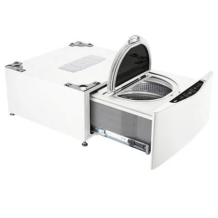 LG 1.0 cu. ft. SideKick(TM) Pedestal Washer – White- WD100CW