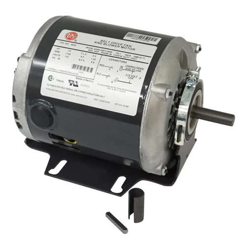 48 Frame Belt Drive Fan & Blower Motor, 1/4 HP, 115V, 1725 RPM, 1.5″ Shaft, 8000