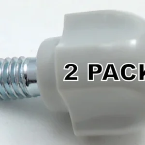 2 Pk, Stand Mixer Attachment Thumbscrew Gray for KitchenAid, AP3921171, 9709196