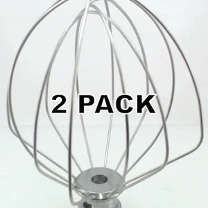2 Pk, 6 Qt Stand Mixer Wire Whip for KitchenAid, AP3038058, KN256WW WP9703491