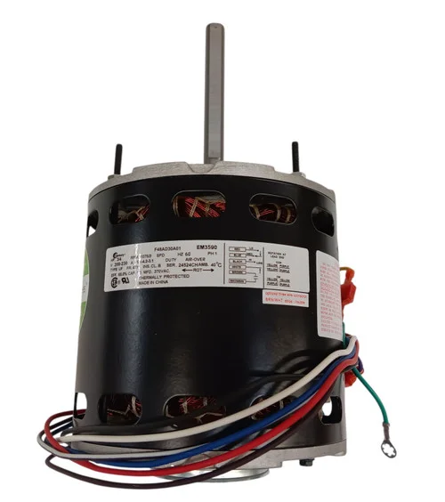 5.6″ Dia. Blower Fan Motor, 3/4 HP, 3-Spd, 208-230V, 1075RPM, 48-Frame, EM3590