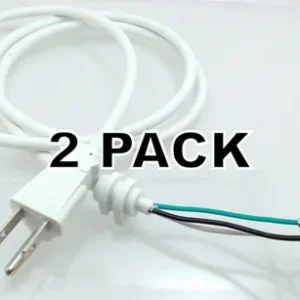 2 Pk, Stand Mixer White Cord for KitchenAid, AP4926890, 9701025 W10325327