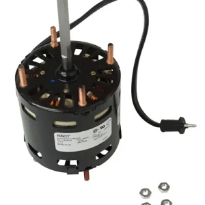 3.3″ Diameter Shaded Pole Fan Motor, 115V, 60 Hz, 1550 RPM, 1/20 HP, D1124
