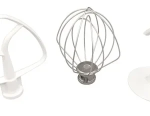 3-Pc Attachment Set 4.5 Quart fits K45 Stand Mixers 9704329 W10674618 W10672617