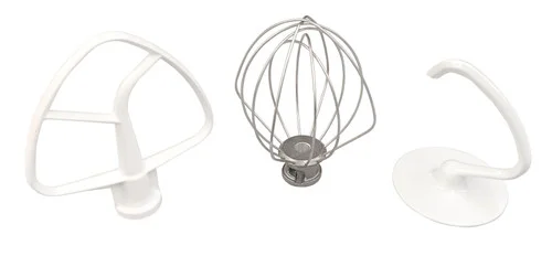 3-Pc Attachment Set 4.5 Quart fits K45 Stand Mixers 9704329 W10674618 W10672617