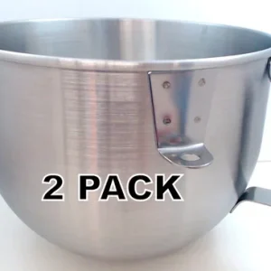 2 Pk, KitchenAid Stand Mixer 4.5 QT SS Bowl w/Handle, AP4371290, W10146362