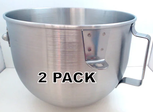 2 Pk, KitchenAid Stand Mixer 4.5 QT SS Bowl w/Handle, AP4371290, W10146362