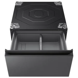 Bespoke AI Laundry Combo™ Pedestal with Storage Drawer in Dark Steel - view 2