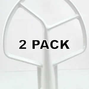 2 Pk, Stand Mixer 5 QT CoatedBeater for KitchenAid, K5AB, W10807813, 9707670