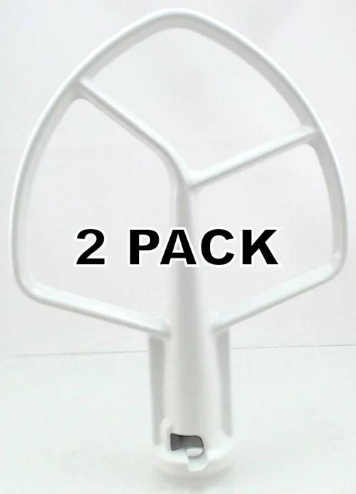 2 Pk, Stand Mixer 5 QT CoatedBeater for KitchenAid, K5AB, W10807813, 9707670