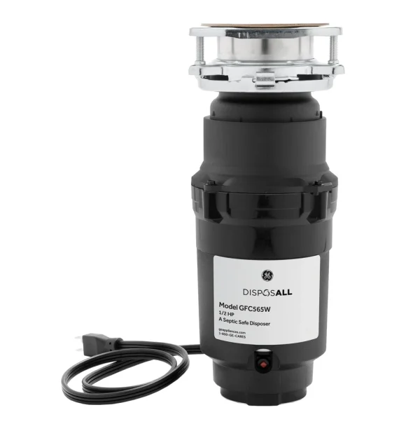 GE DISPOSALL® 1/2 HP Continuous Feed Garbage Disposer Corded