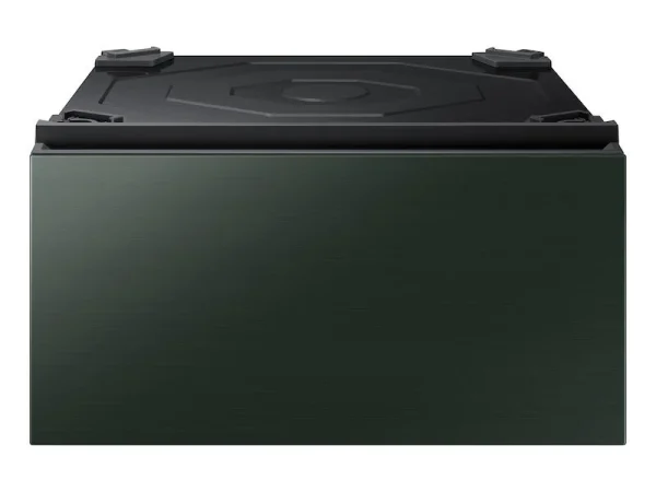Bespoke 27″ Laundry Pedestal with Storage Drawer in Forest Green