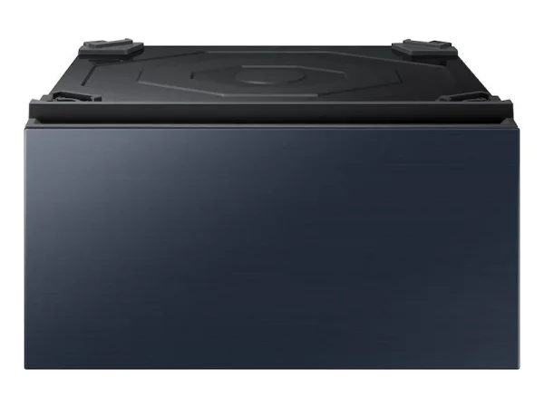 Bespoke 27″ Laundry Pedestal with Storage Drawer in Brushed Navy