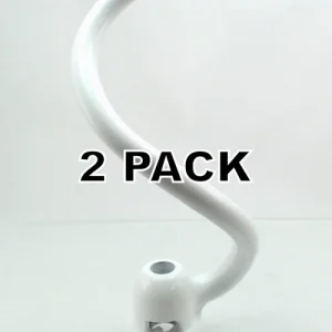 2 Pk, KitchenAid Stand Mixer Spiral Coated Dough Hook, 6 QT, W10846380