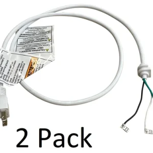 2 Pk, Stand Mixer White Cord for KitchenAid, 9701025 W10325327, W11396625