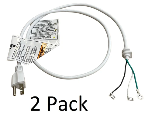 2 Pk, Stand Mixer White Cord for KitchenAid, 9701025 W10325327, W11396625