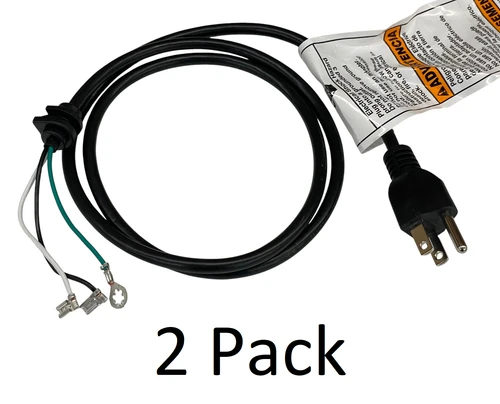 2 Pk, Stand Mixer Black Cord for KitchenAid , AP5671544, PS7320502, W10325328