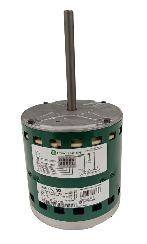Genteq Air Conditioner Blower Motor 208-230V, 1075 RPM, 1/2 HP, 6205E