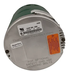 Genteq Air Conditioner Blower Motor 208-230V, 1075 RPM, 3/4 HP, 6207E - view 4