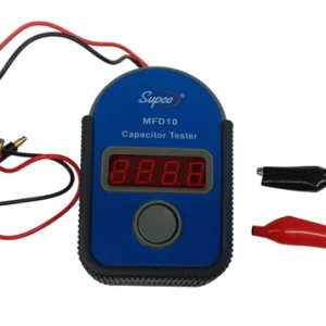 Supco Auto-Ranging Capacitor Tester with 12" Test Leads, MFD10
