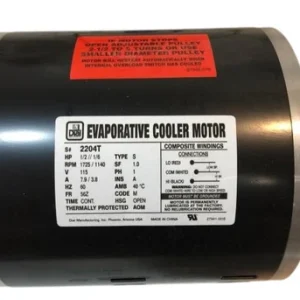 Evaporator Cooler (Swamp Cooler) ½ HP, 2-Speed, 115V, 1725/1140RPM Motor, 2204 - view 4