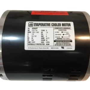 Evaporator Cooler (Swamp Cooler) ⅓ HP, 2-Speed, 115V, 1725/1140RPM Motor, 2202 - view 2