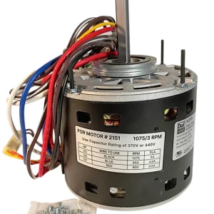 5.6" Dia., 1/2 HP, 115V, 3 Speed, 1075 RPM Direct Drive Blower Motor 2152, 24587 - view 4