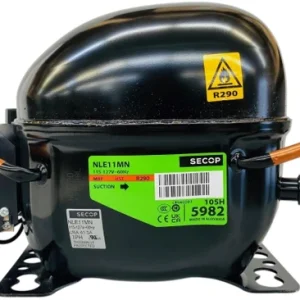 Secop NLE11MN R290 Refrigeration Compressor 115V 1/2 HP 4167 BTU MBP 105H5982 - view 2